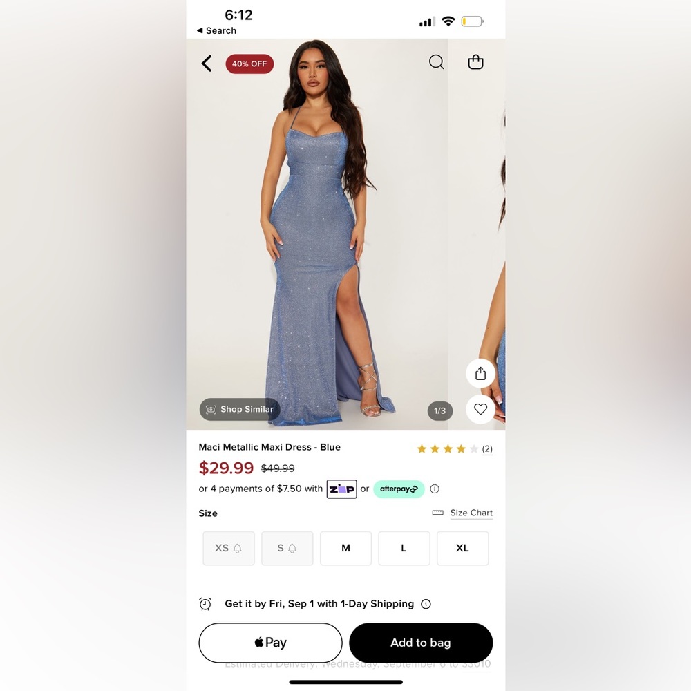 Sparkle FashionNova Dress